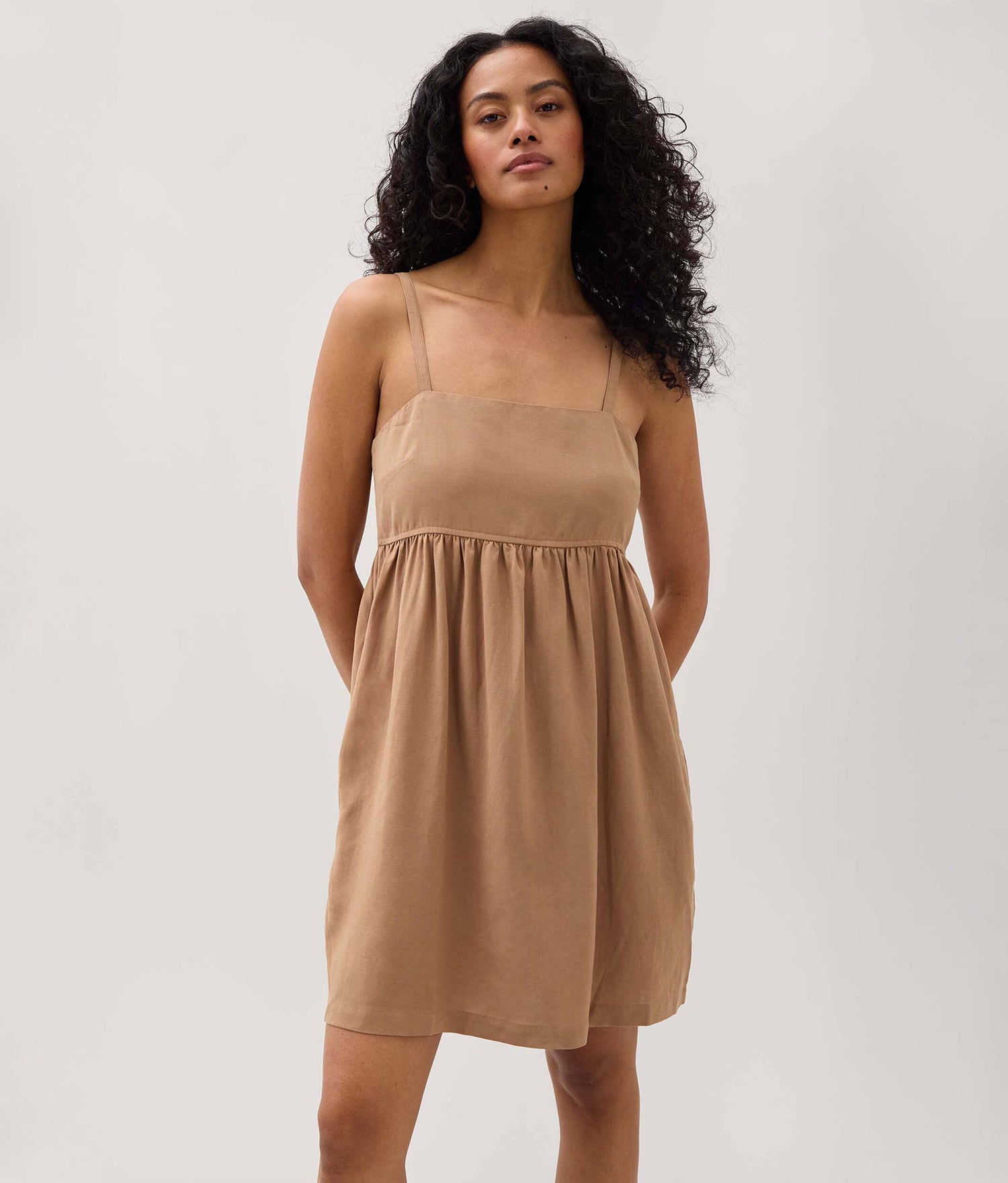Linen Mini Dress - Richer Poorer