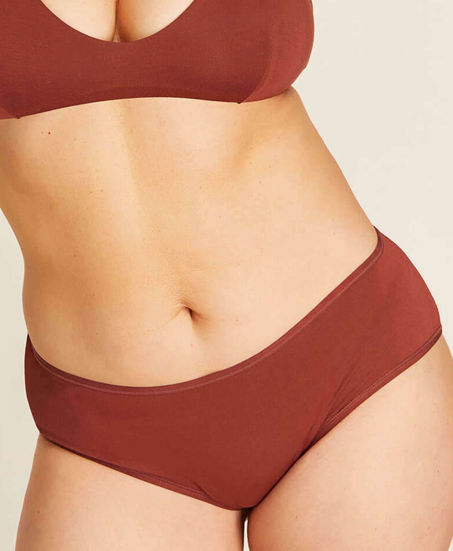 The Brief Panty - Rayon - Deep Terracotta