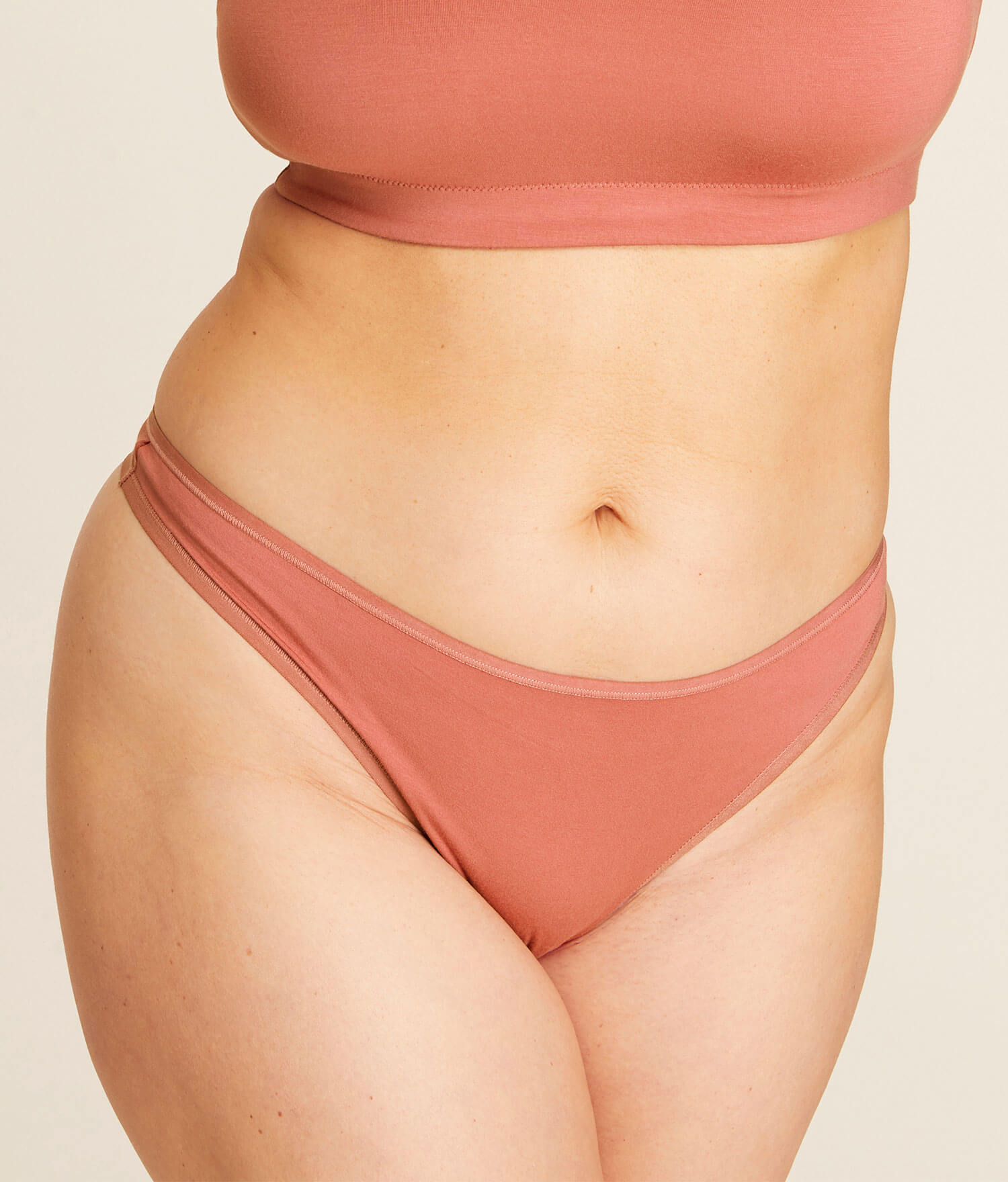 The Thong Panty - Rayon - Apricot