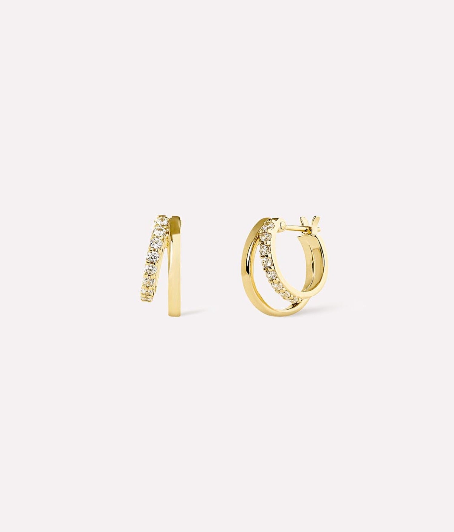 Toda Double Hoop Earrings - Ana Luisa