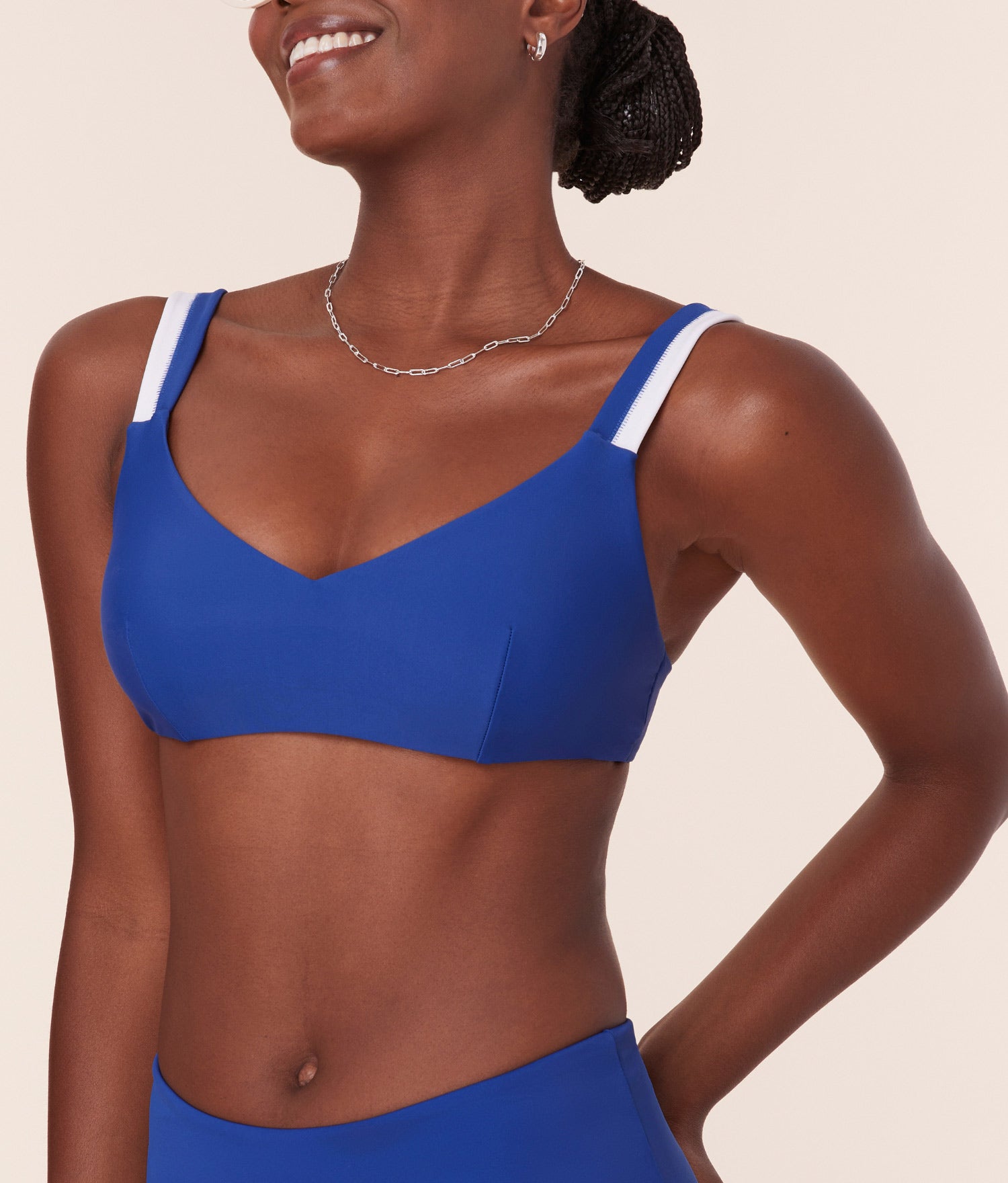 The Rockley Bikini Top - Eco Nylon - Mazarine