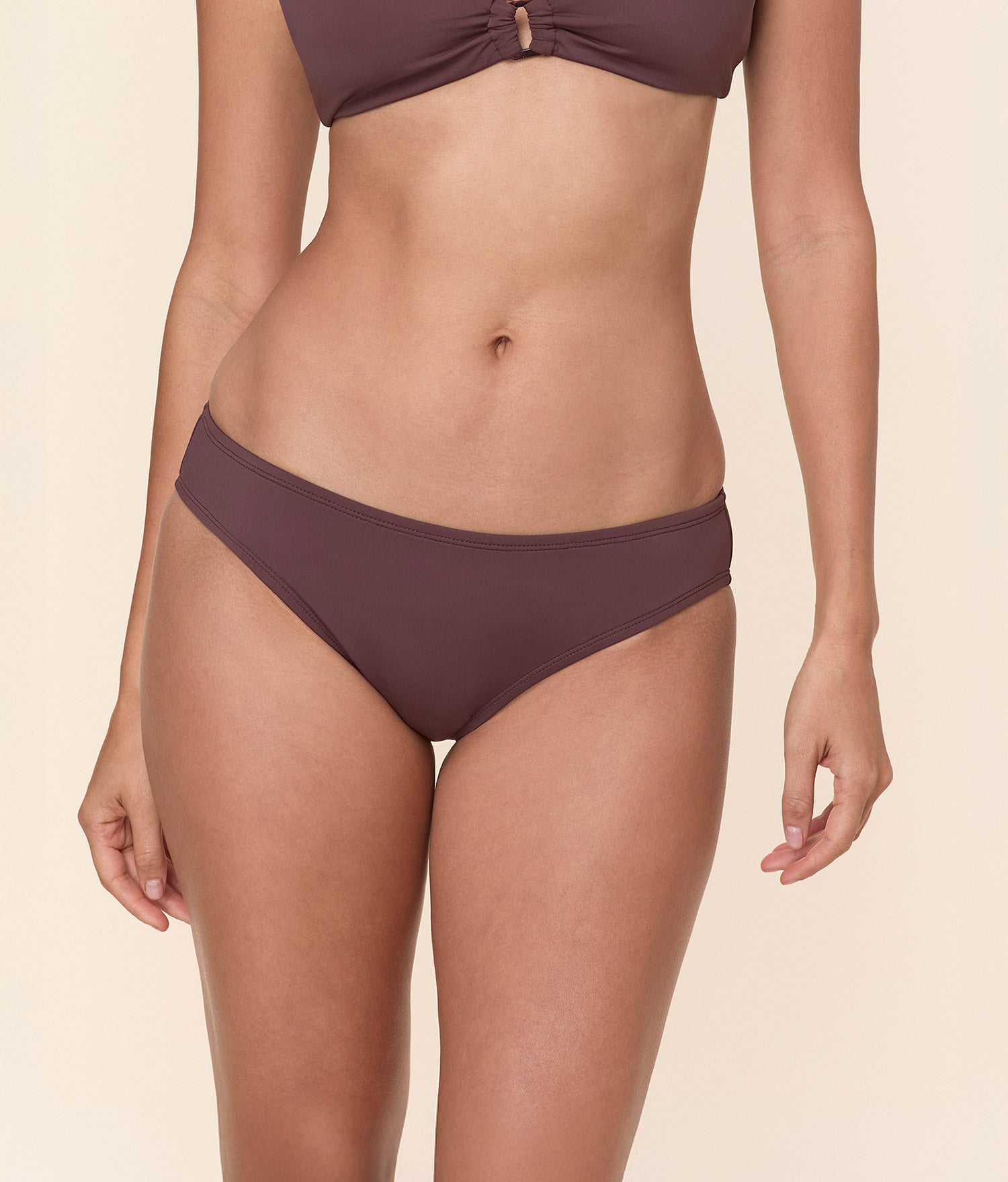 The Classic Bikini Bottom - Eco Nylon - Mink