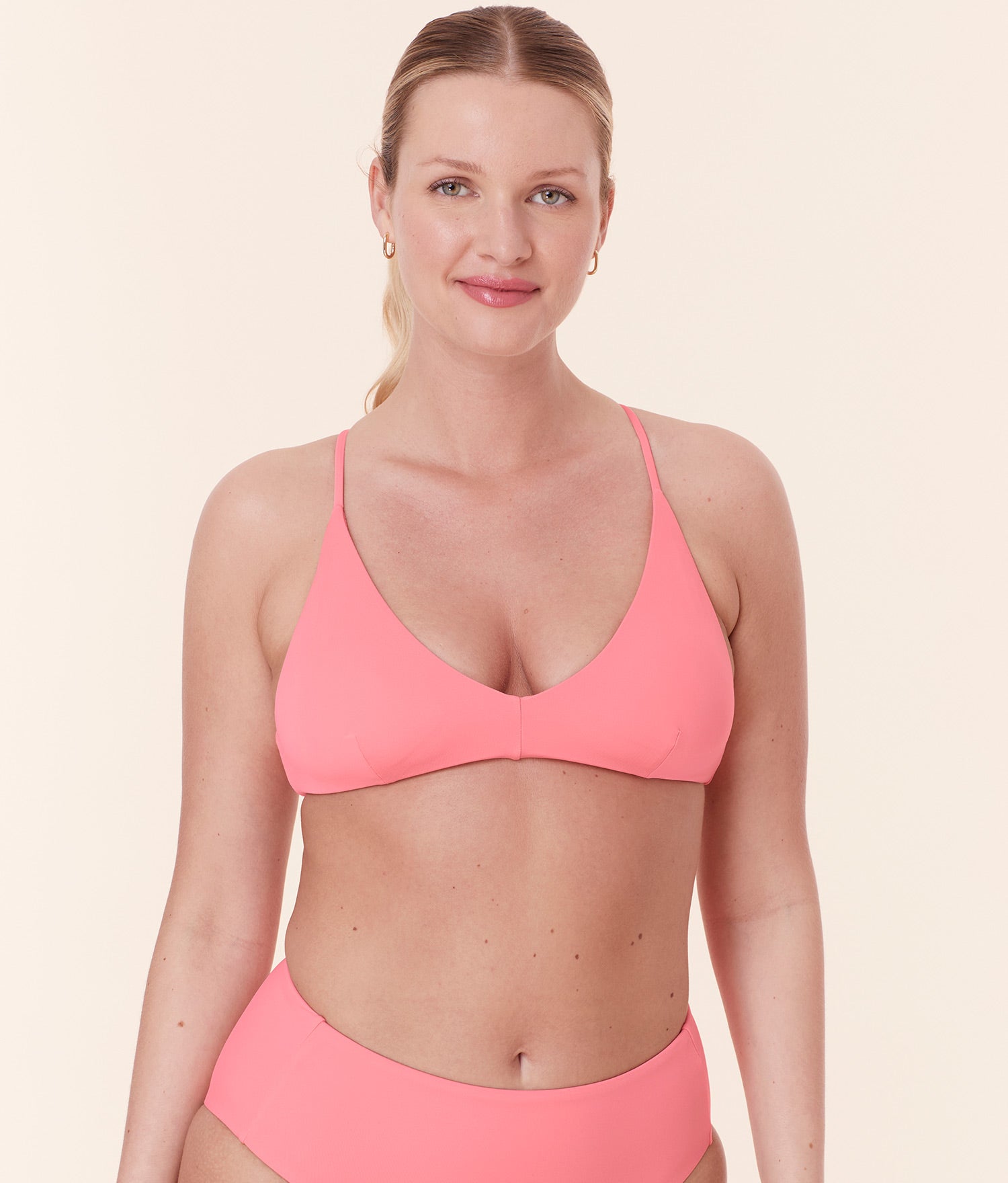 The Elwood Bikini Top - Eco Nylon - Petal