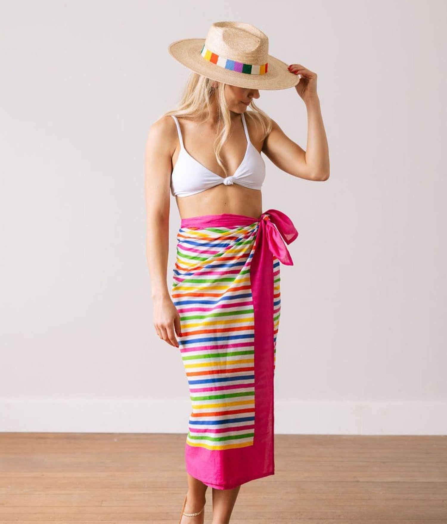 Andie Rainbow Stripe Sarong