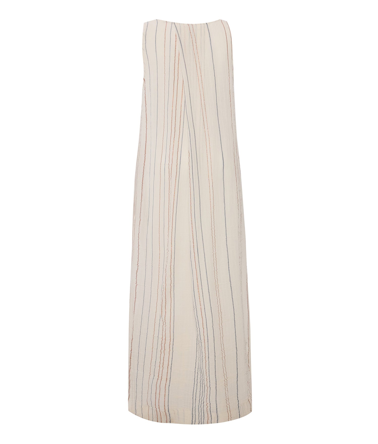 The Handloom Day Break Dress - Natural With Stripes